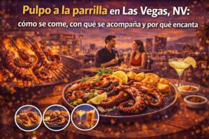 Pulpo a la parrilla en Las Vegas Nevada
