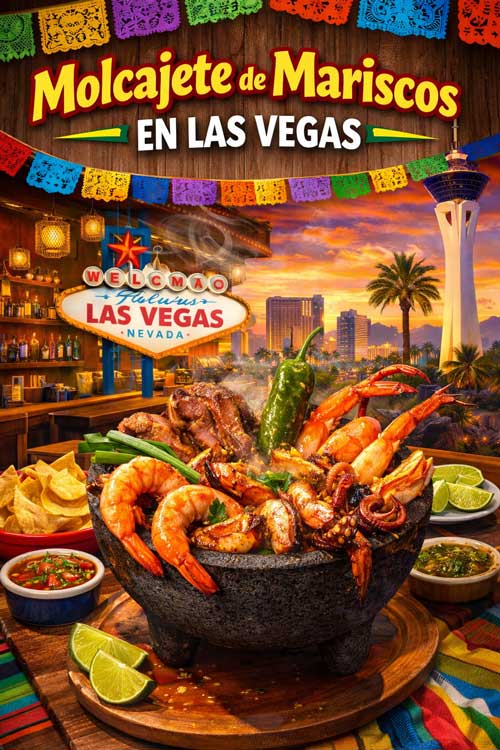 Molcajete de mariscos en Las Vegas